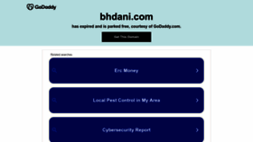 What Bhdani.com website looked like in 2023 (This year)