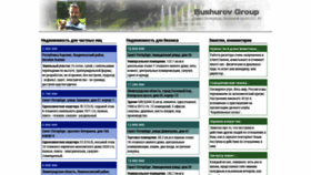 What Bushurov.group website looked like in 2023 (This year)