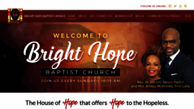 What Brighthopebaptist.org website looked like in 2023 (This year)
