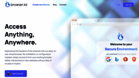 What Browser.lol website looked like in 2023 (This year)