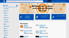 What Bittrust.org website looked like in 2023 (This year)
