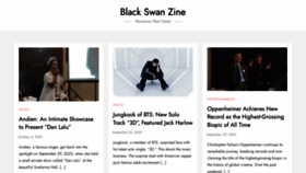 What Blackswanzine.com website looked like in 2023 (This year)