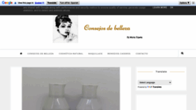 What Bellezaconsejos.es website looked like in 2023 (This year)