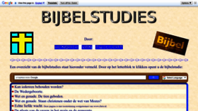 What Bijbelstudies.com website looked like in 2023 (This year)