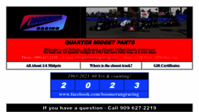 What Boomerangracing.com website looked like in 2023 (1 year ago)