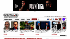 What Borovan.cz website looked like in 2023 (This year)