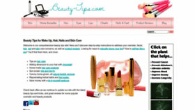 What Beauty-tips.com website looked like in 2023 (This year)
