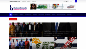 What Businessremarks.com.ng website looked like in 2023 (This year)