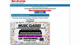What Biharandjharkhandmusic.com website looked like in 2023 (This year)
