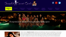 What Bangkokescortgirls.com website looked like in 2023 (This year)