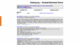 What Bashorg.org website looked like in 2023 (This year)