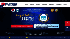 What Bbdu.ac.in website looked like in 2023 (This year)