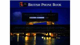 What Britishphonebook.com website looked like in 2023 (This year)