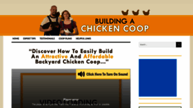 What Buildingachickencoop.com website looked like in 2023 (This year)