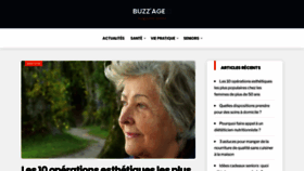 What Buzzage.fr website looked like in 2023 (This year)