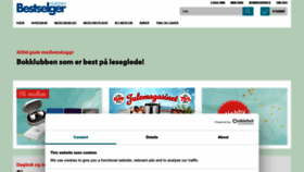 What Bestselgerklubben.no website looked like in 2023 (This year)