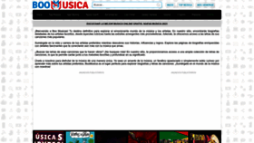 What Boomusica.com website looked like in 2023 (This year)