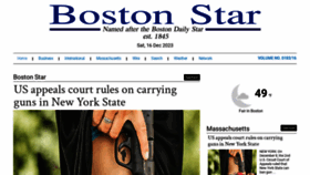 What Bostonstar.com website looked like in 2023 (This year)