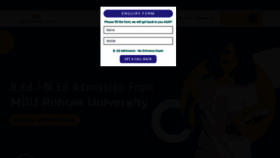 What Bedadmissiondelhi.in website looked like in 2023 (This year)