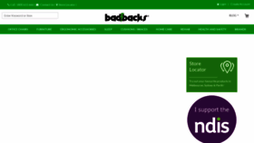 What Badbacks.com.au website looked like in 2023 (This year)