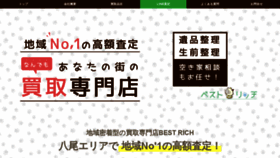 What Bestrich.jp website looked like in 2023 (This year)