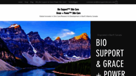 What Biosupportskincare.com website looked like in 2023 (This year)