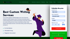 What Bestwritingbay.com website looked like in 2023 (This year)