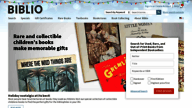 What Biblio.co.uk website looked like in 2023 (This year)