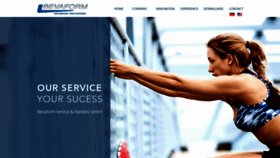 What Bevaform.com website looked like in 2023 (2 years ago)