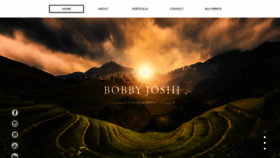 What Bobbyjoshi.com website looks like in 2024 