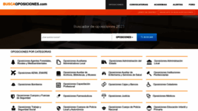 What Buscaoposiciones.com website looks like in 2024 