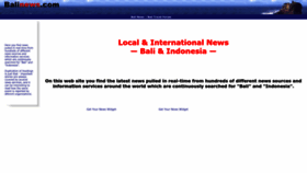 What Balinews.com website looks like in 2024 