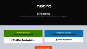 What Befa.online website looks like in 2024 