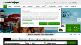 What Bookings.viajeselcorteingles.es website looks like in 2024 