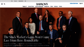 What Barrons.com website looks like in 2024 