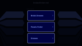 What Bridesfinder.net website looks like in 2024 