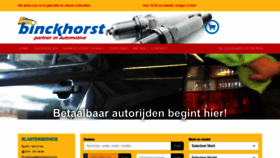What Binckhorst.com website looks like in 2024 