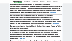 What Banglarbhumi.org website looks like in 2024 