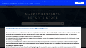 What Bigmarketresearch.com website looks like in 2024 