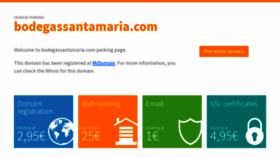 What Bodegassantamaria.com website looks like in 2024 