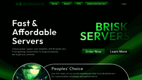 What Briskservers.com website looks like in 2024 