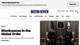What Bostonreview.net website looks like in 2024 