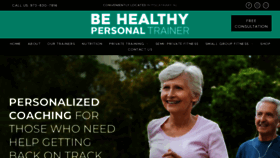 What Behealthypersonaltrainer.com website looks like in 2024 
