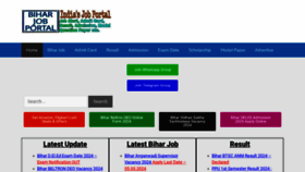 What Biharjobportal.com website looks like in 2024 