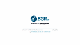 What Bgpview.io website looks like in 2024 