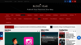 What Blogsyear.com website looks like in 2024 