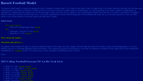 What Bassettfootball.net website looks like in 2024 