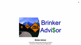 What Brinkeradvisor.com website looks like in 2024 