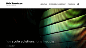 What Bmw-foundation.org website looks like in 2024 