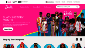 What Barbie.com website looks like in 2024 